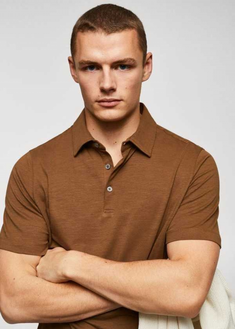 Mango 100% Bavlněné Basic Polo Shirt | MNG-21503