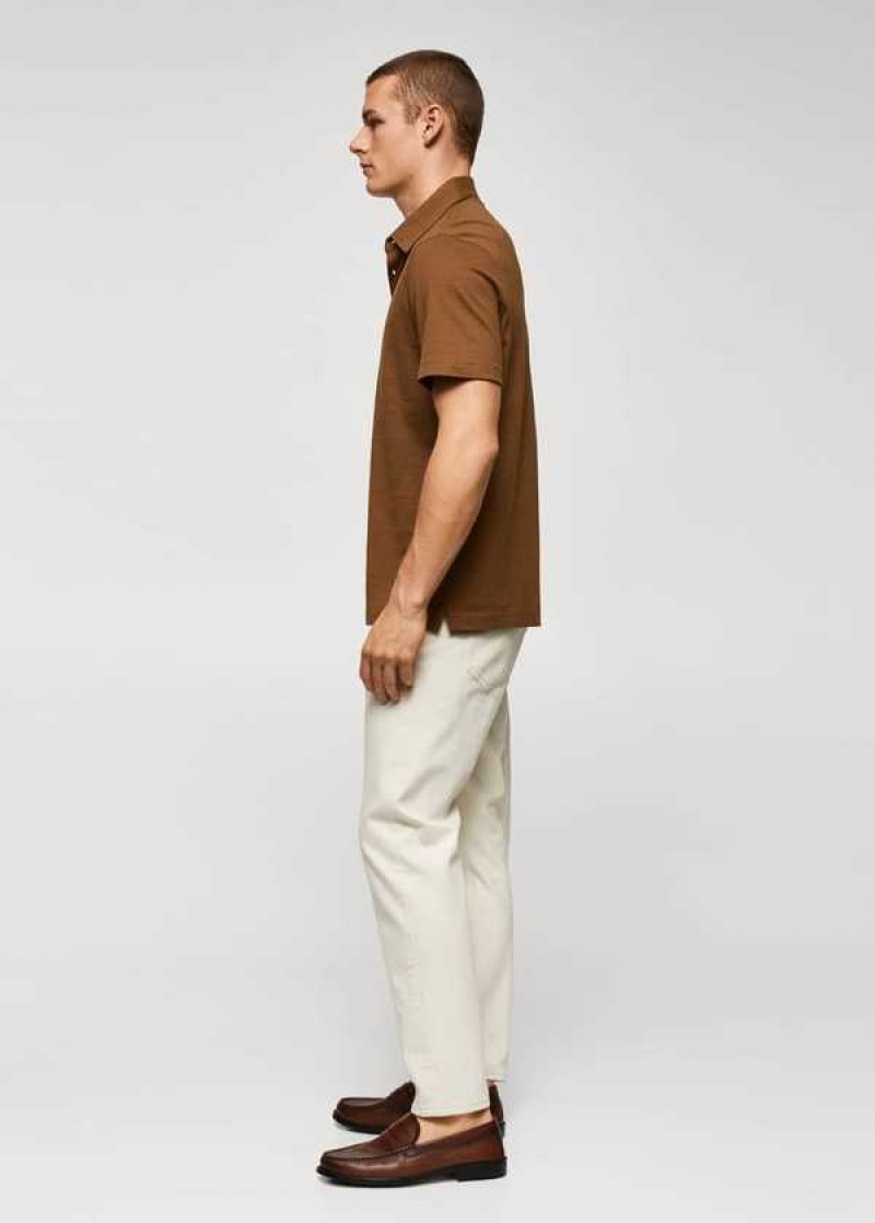 Mango 100% Bavlněné Basic Polo Shirt | MNG-21503