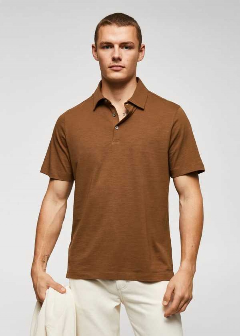 Mango 100% Bavlněné Basic Polo Shirt | MNG-21503