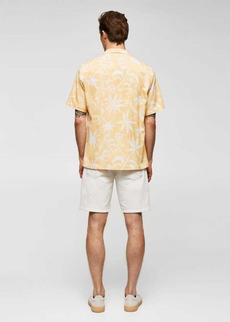 Mango 100% Bavlněné Hawaiian-print Shirt | MNG-22020