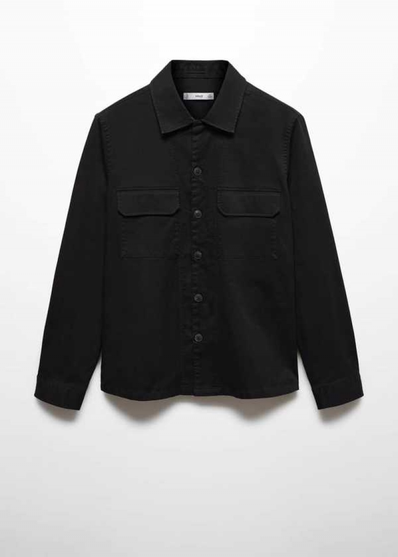 Mango 100% Bavlněné Overshirt With Pockets | MNG-22239