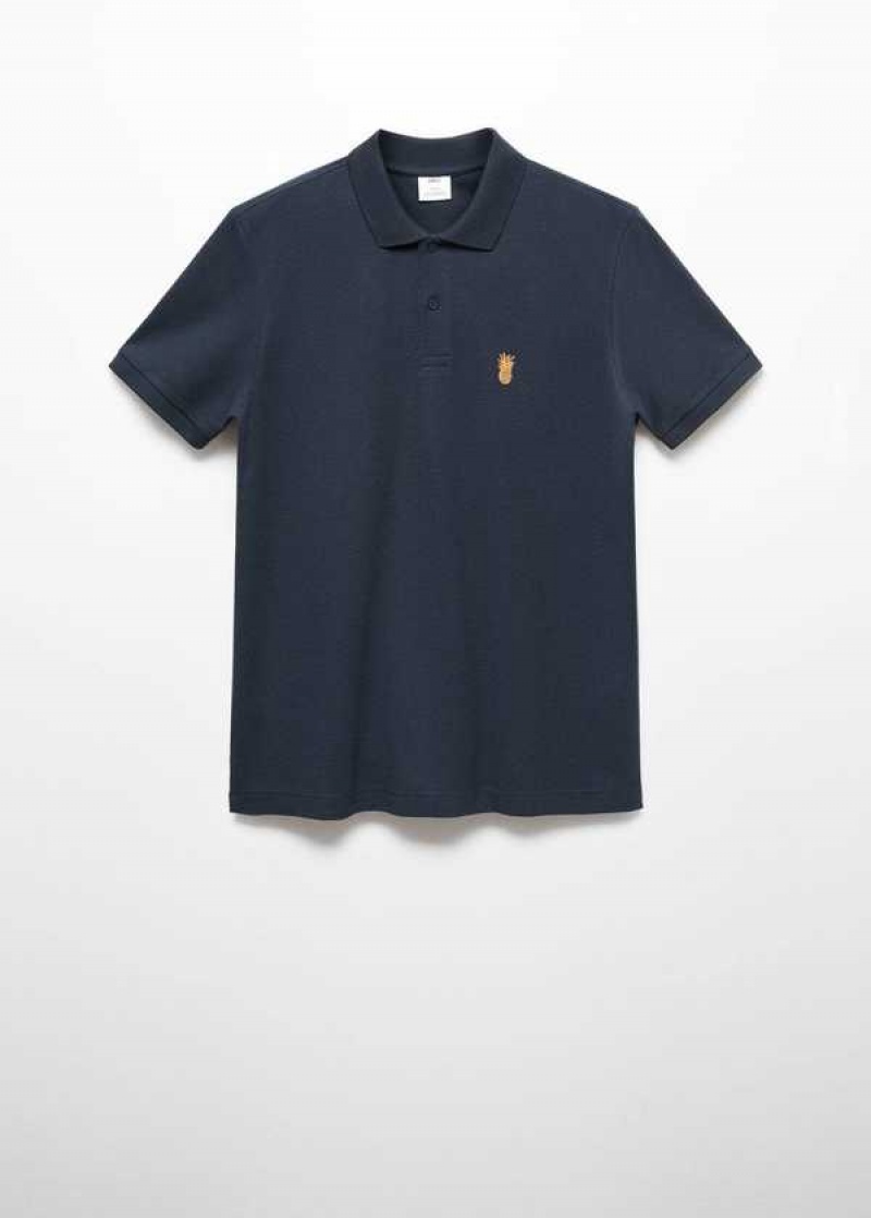 Mango 100% Bavlněné Pique Polo Shirt | MNG-21738