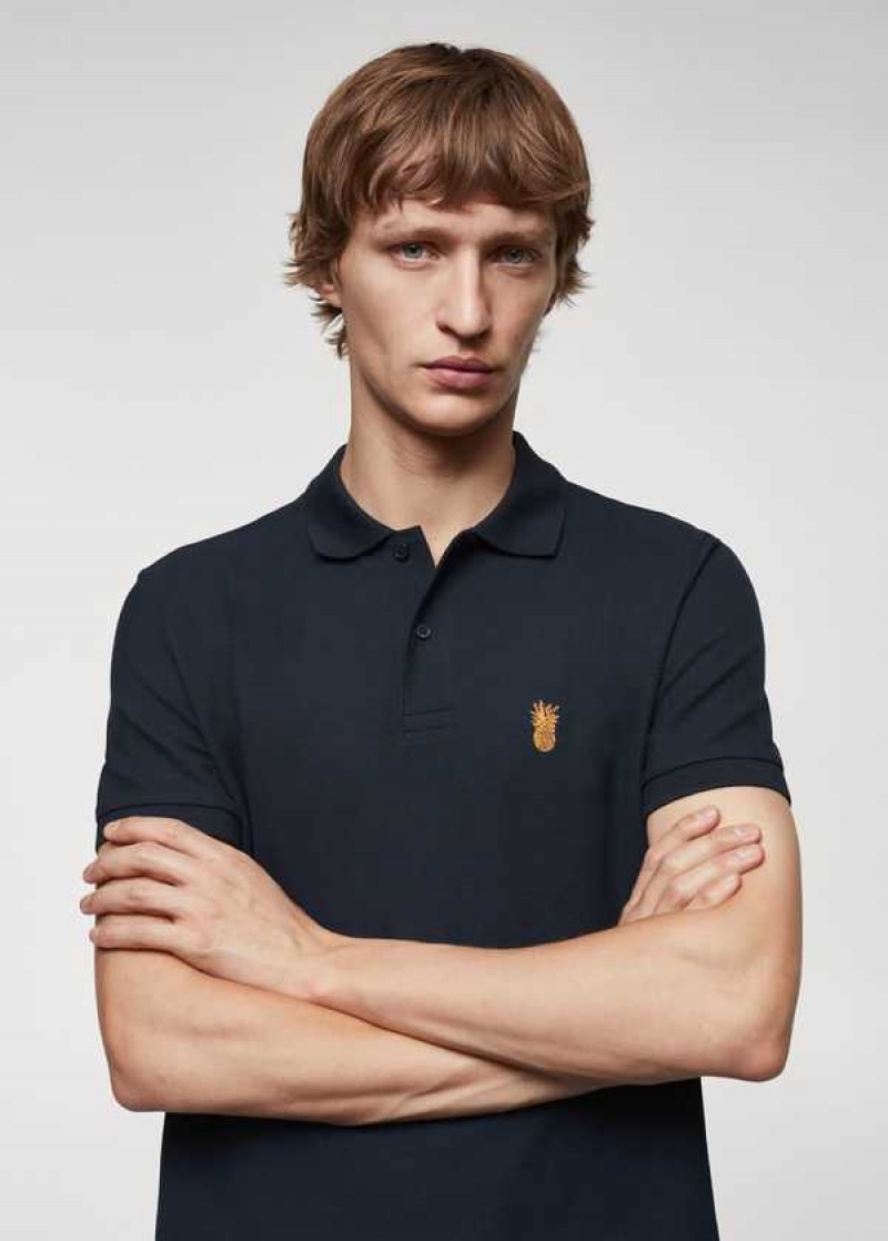 Mango 100% Bavlněné Pique Polo Shirt | MNG-21738