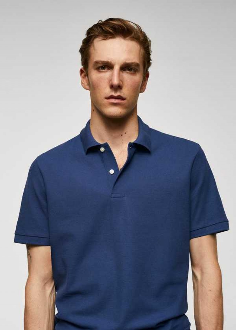 Mango 100% Bavlněné Pique Polo Shirt | MNG-21522