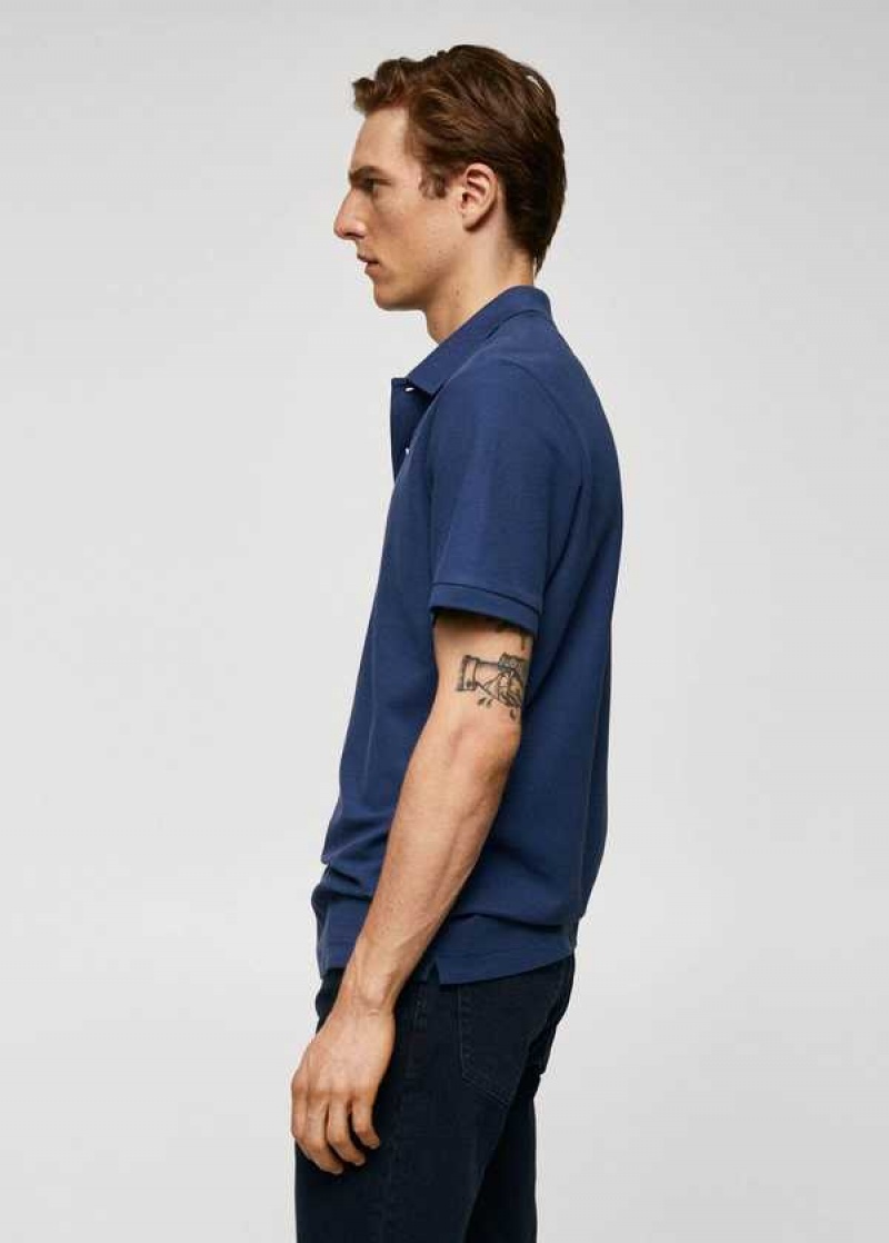 Mango 100% Bavlněné Pique Polo Shirt | MNG-21522