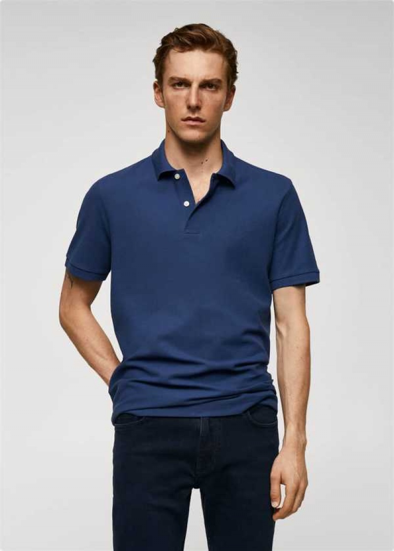 Mango 100% Bavlněné Pique Polo Shirt | MNG-21522