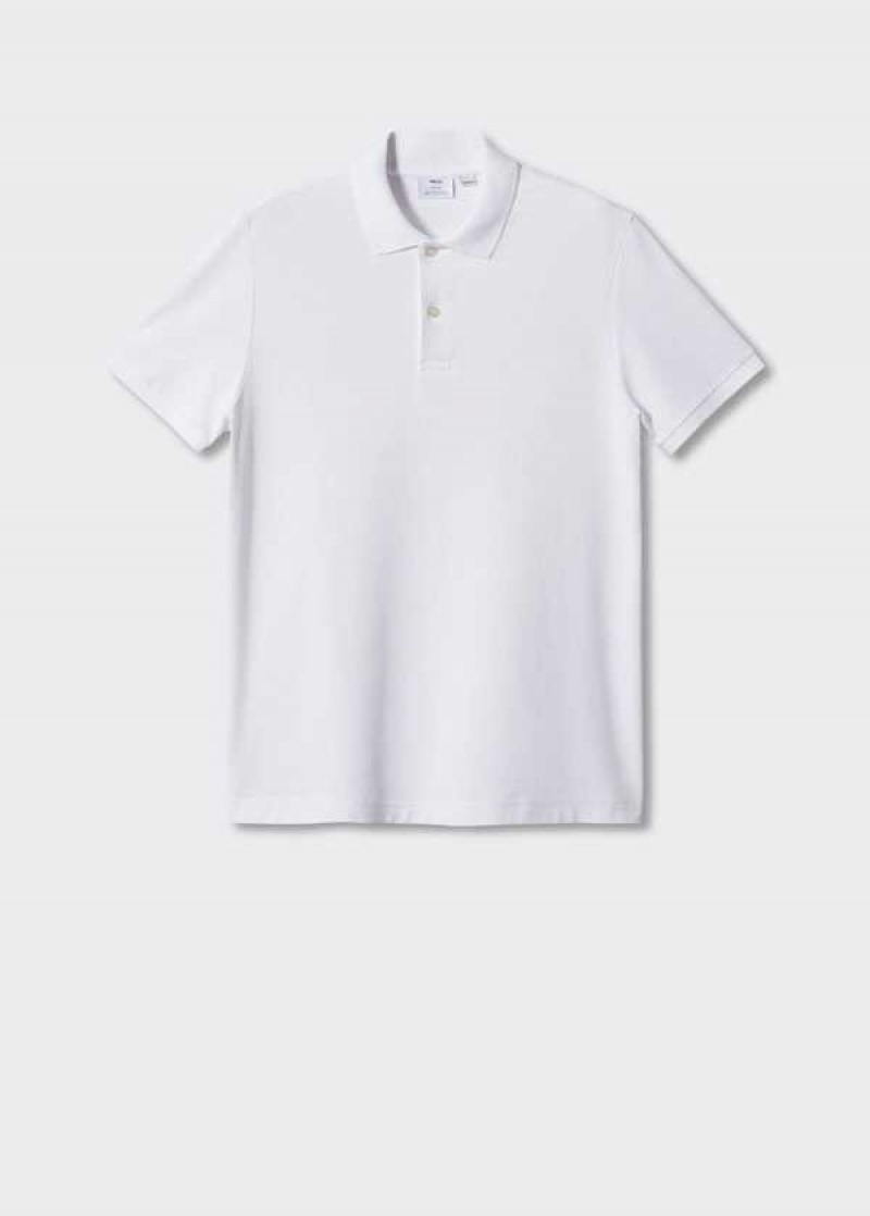 Mango 100% Bavlněné Pique Polo Shirt | MNG-21520