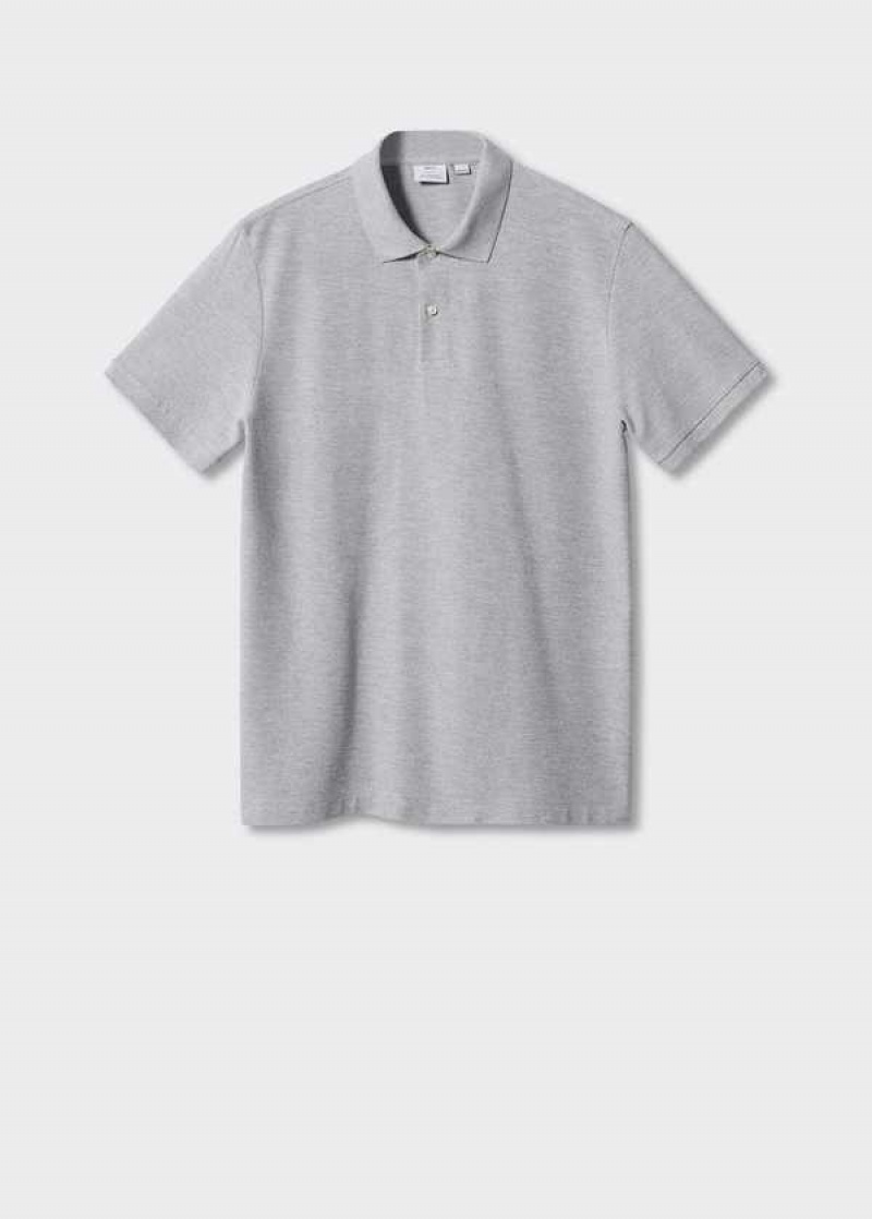 Mango 100% Bavlněné Pique Polo Shirt | MNG-21518