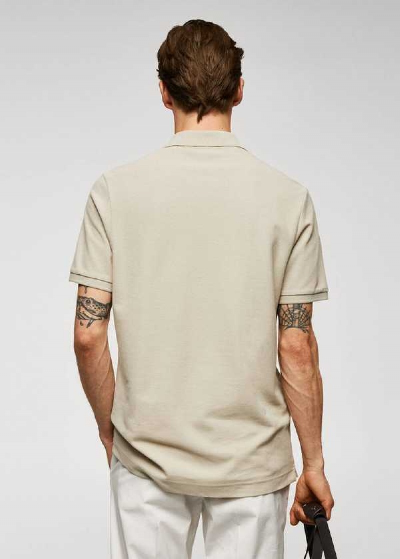 Mango 100% Bavlněné Pique Polo Shirt | MNG-21510