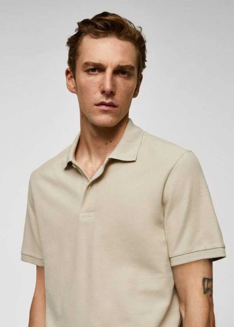 Mango 100% Bavlněné Pique Polo Shirt | MNG-21510