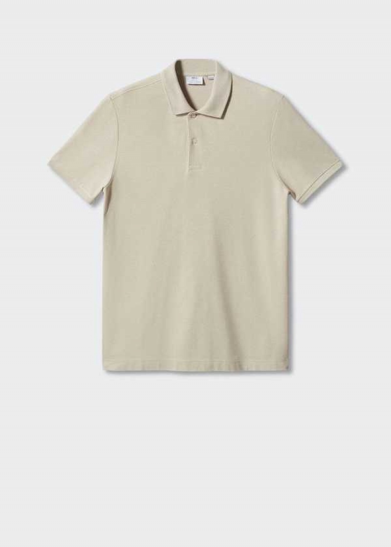 Mango 100% Bavlněné Pique Polo Shirt | MNG-21510