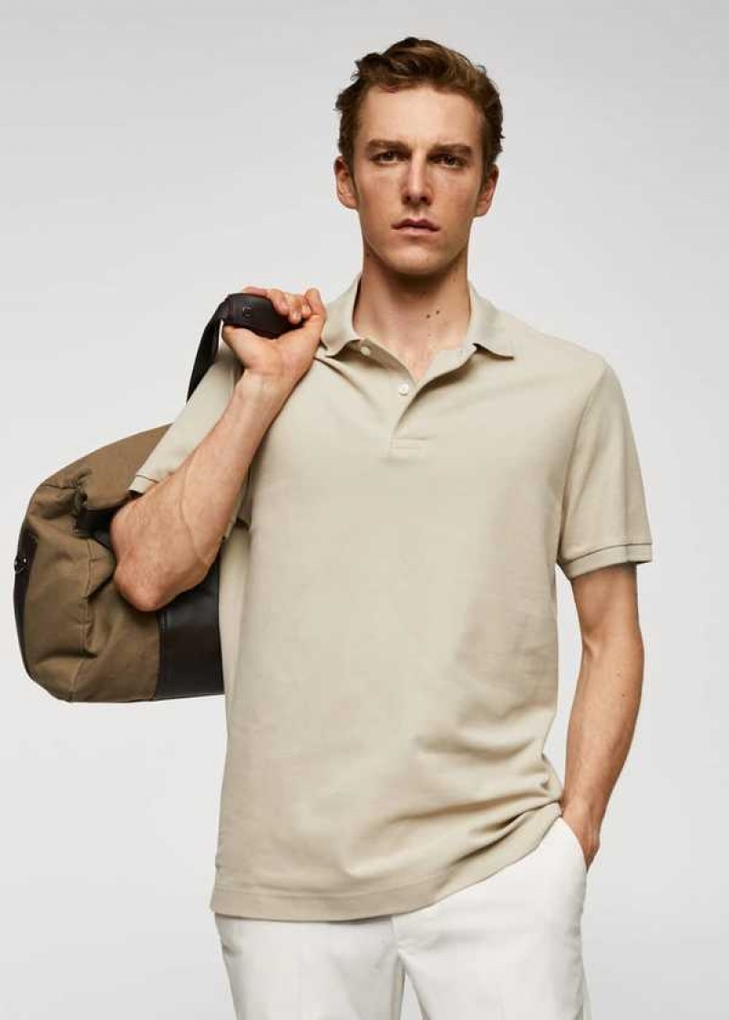 Mango 100% Bavlněné Pique Polo Shirt | MNG-21510