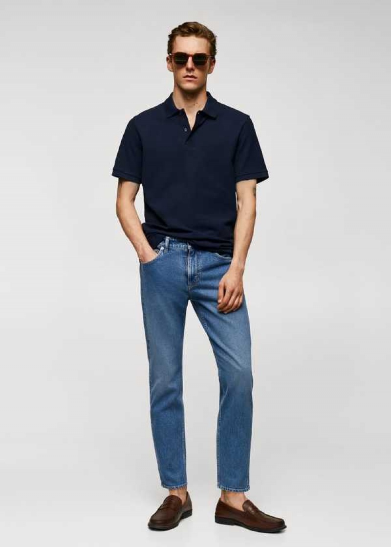 Mango 100% Bavlněné Pique Polo Shirt | MNG-21499