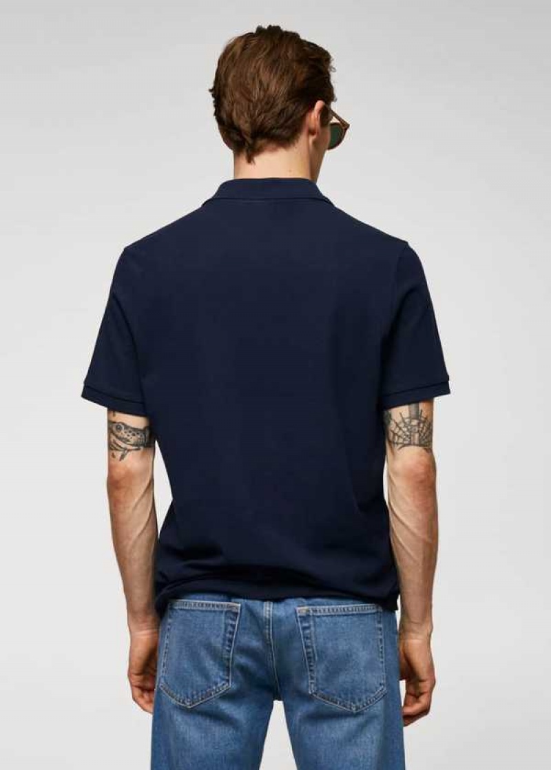 Mango 100% Bavlněné Pique Polo Shirt | MNG-21499