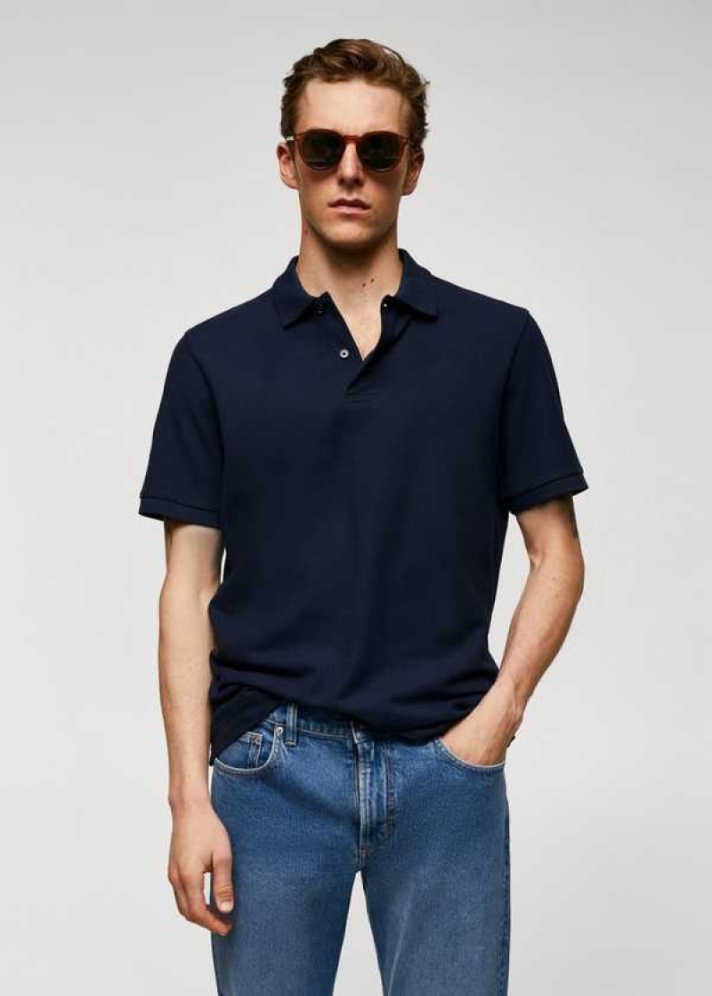 Mango 100% Bavlněné Pique Polo Shirt | MNG-21499