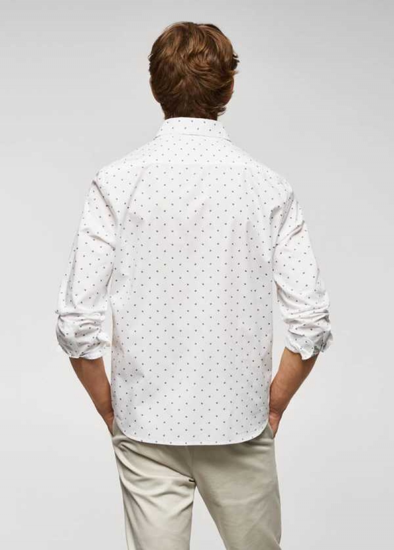 Mango 100% Bavlněné Printed Shirt | MNG-22033