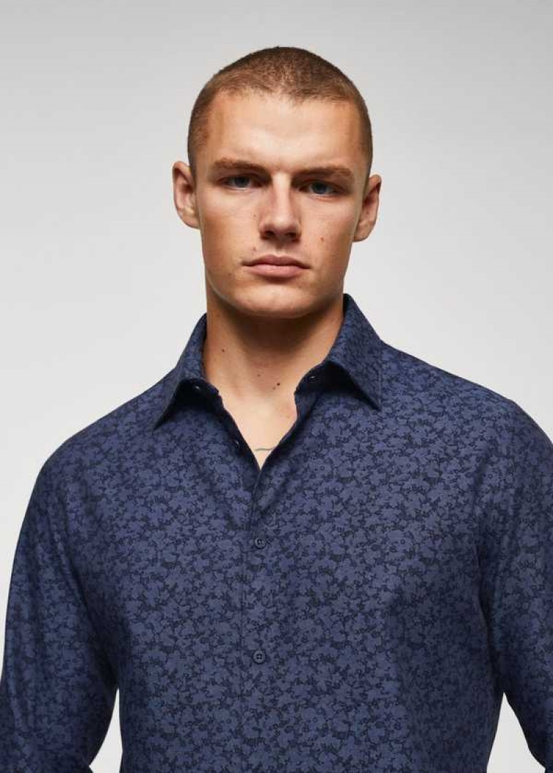 Mango 100% Bavlněné Printed Shirt | MNG-22104