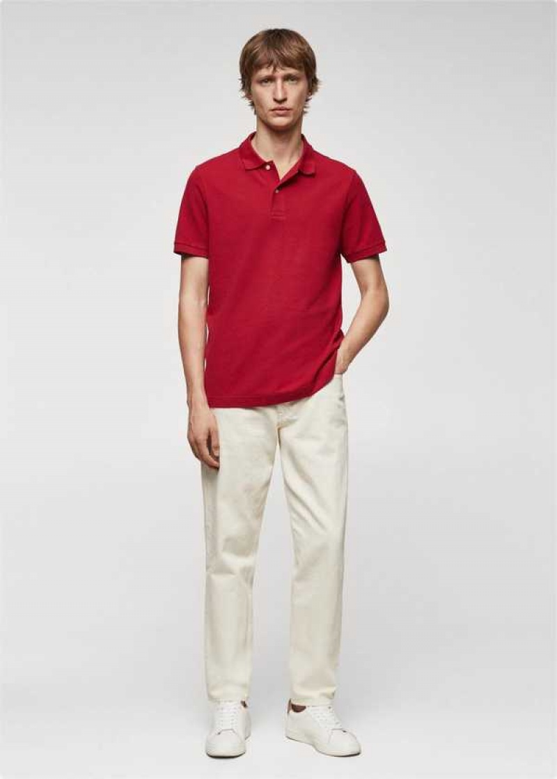 Mango 100% Bavlněné Regular-fit Polo Shirt | MNG-21755