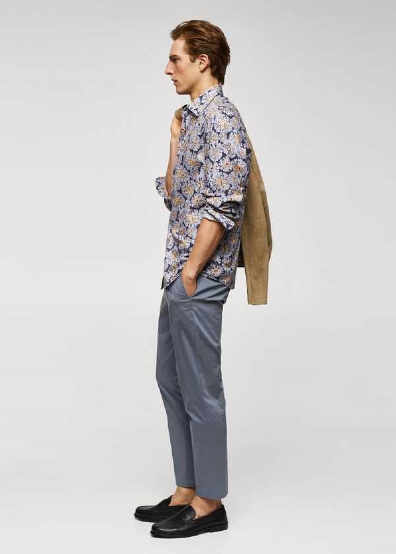 Mango 100% Bavlněné Regular-fit Printed Shirt | MNG-22032