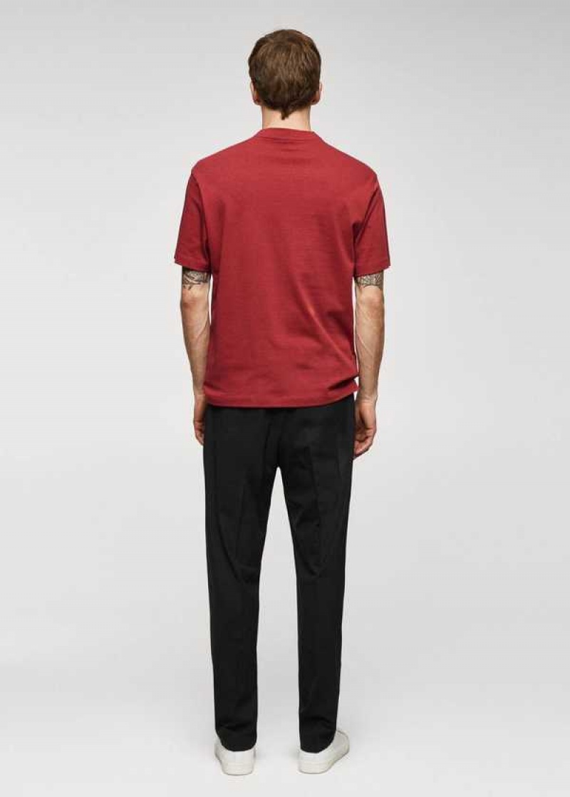 Mango 100% Bavlněné Relaxed-fit T-shirt | MNG-21708