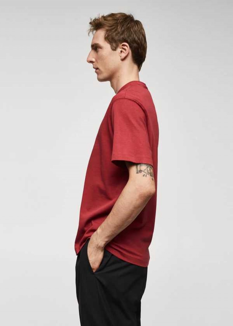 Mango 100% Bavlněné Relaxed-fit T-shirt | MNG-21708