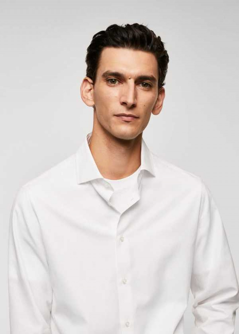 Mango 100% Bavlněné Slim Fit Shirt | MNG-22036