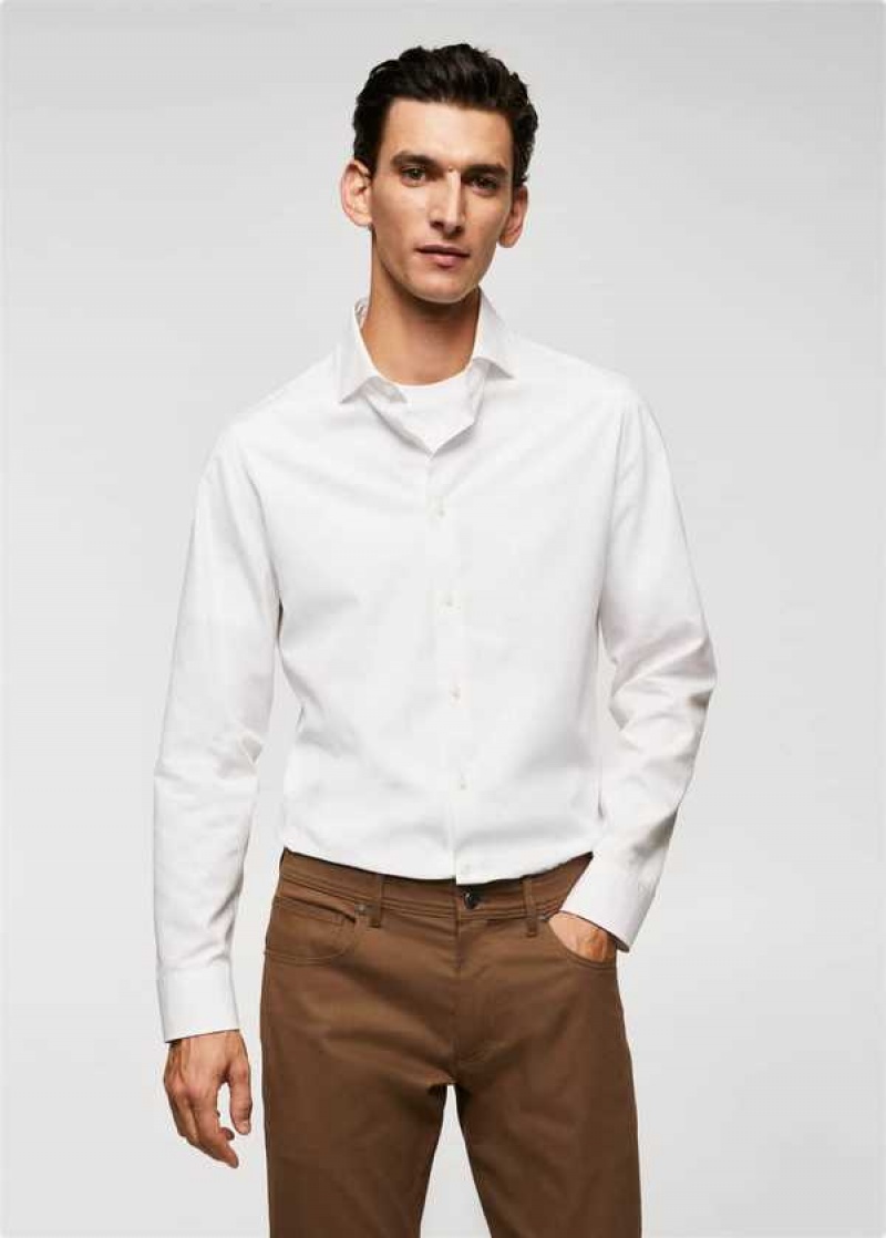 Mango 100% Bavlněné Slim Fit Shirt | MNG-22036