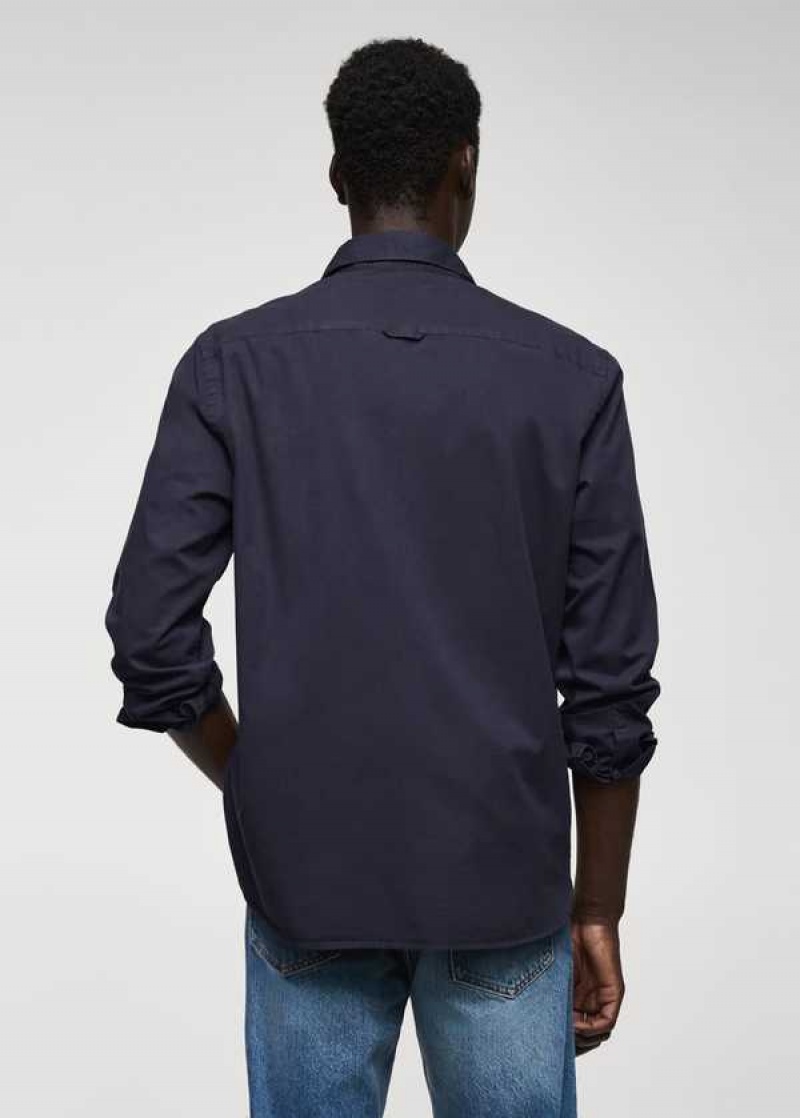 Mango 100% Bavlněné Slim Fit Shirt | MNG-22035