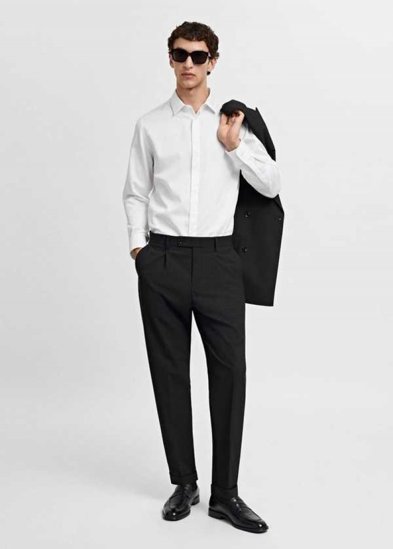 Mango 100% Bavlněné Slim-fit Suit Shirt | MNG-22252