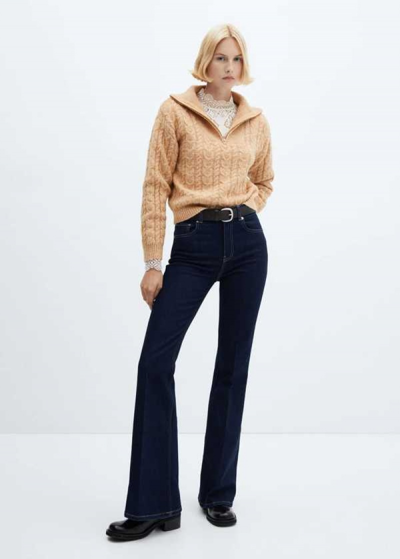 Mango 100% Cashmere Turtleneck Svetrové | MNG-25632