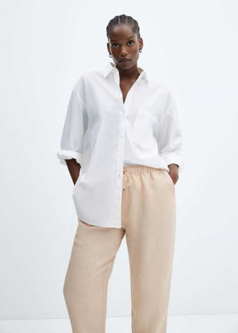 Mango 100% Linen Pants | MNG-24315