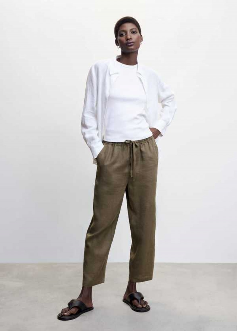 Mango 100% Linen Pants | MNG-24512