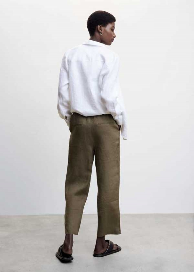 Mango 100% Linen Pants | MNG-24512