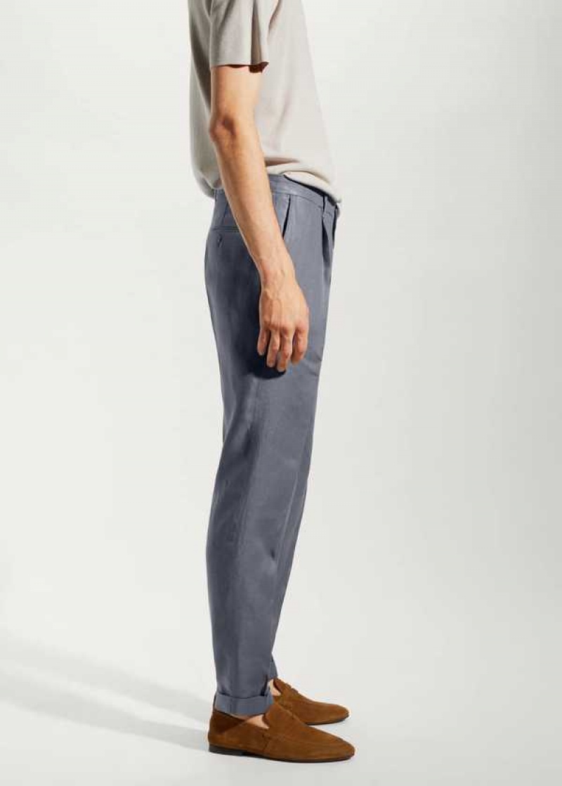 Mango 100% Linen Regular-fit Pants | MNG-22358