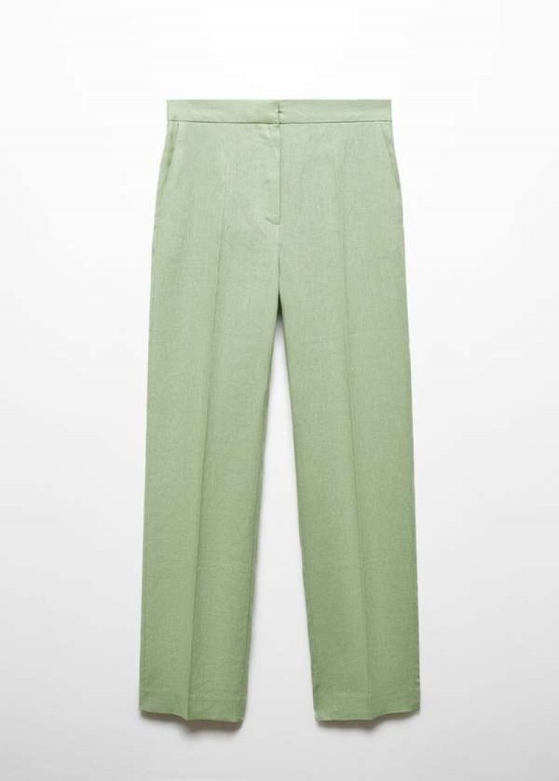 Mango 100% Linen Rovný Pants | MNG-24571