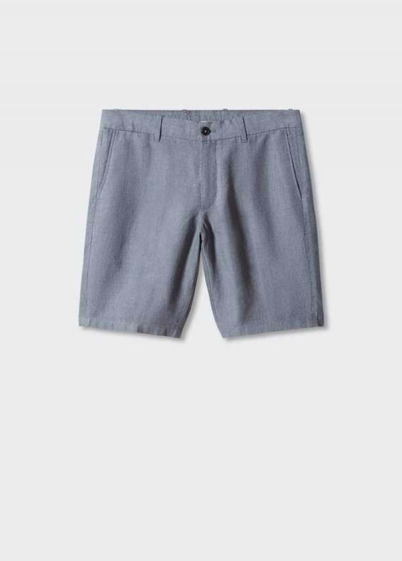 Mango 100% Linen Shorts | MNG-22405