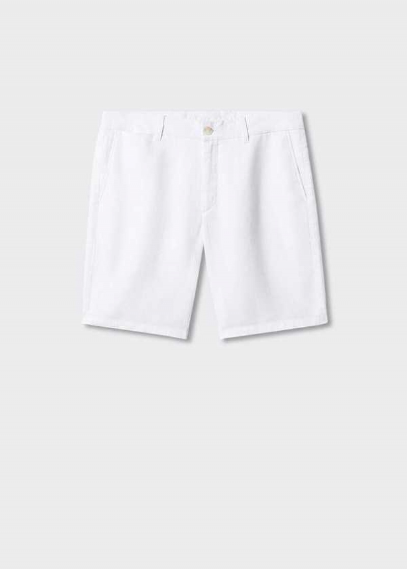 Mango 100% Linen Shorts | MNG-22441