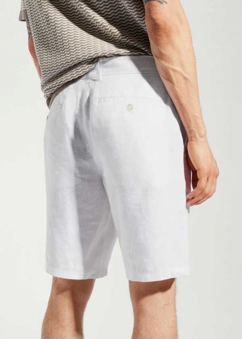 Mango 100% Linen Shorts | MNG-22441