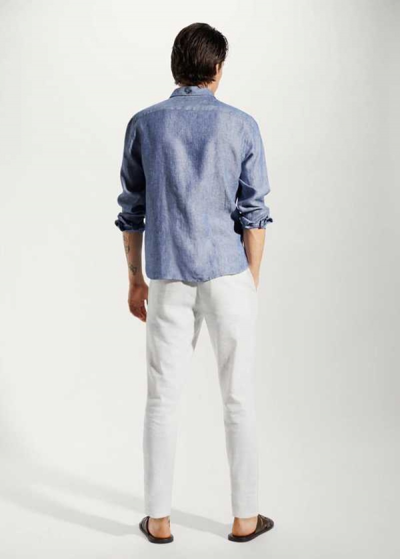 Mango 100% Linen Slim-fit Shirt | MNG-22031