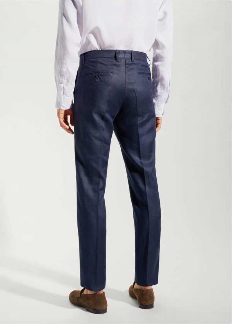 Mango 100% Linen Suit Trousers | MNG-22321