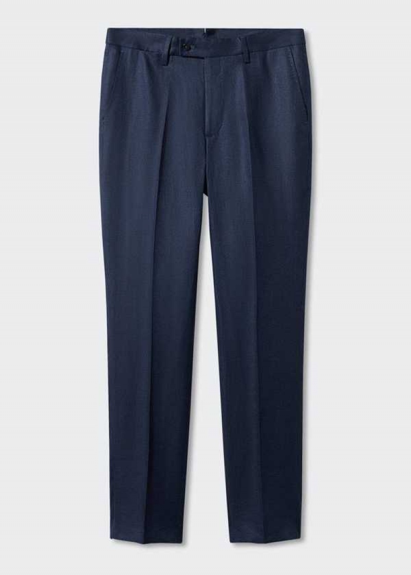 Mango 100% Linen Suit Trousers | MNG-22321