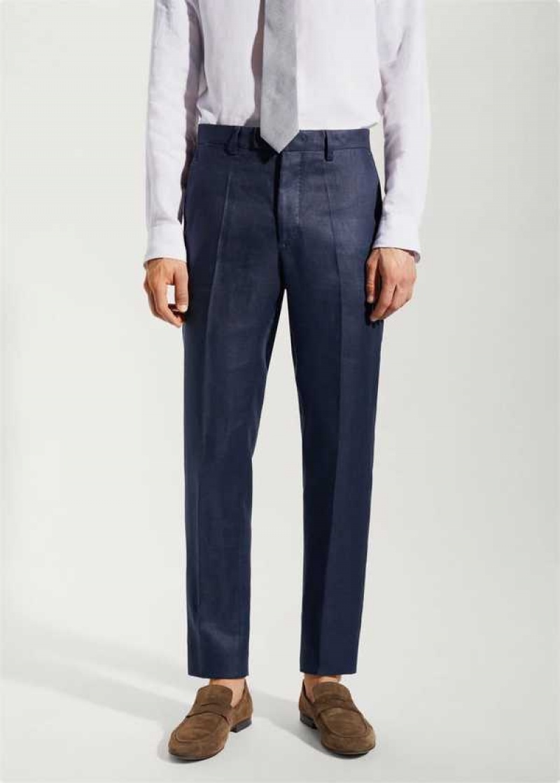 Mango 100% Linen Suit Trousers | MNG-22321