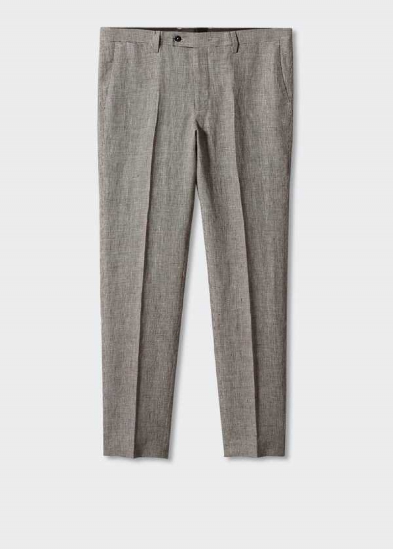 Mango 100% Linen Suit Trousers | MNG-22419