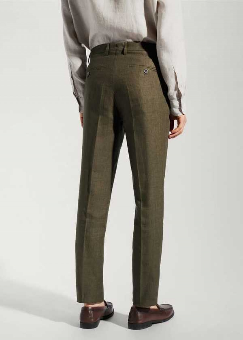 Mango 100% Linen Suit Trousers | MNG-22426