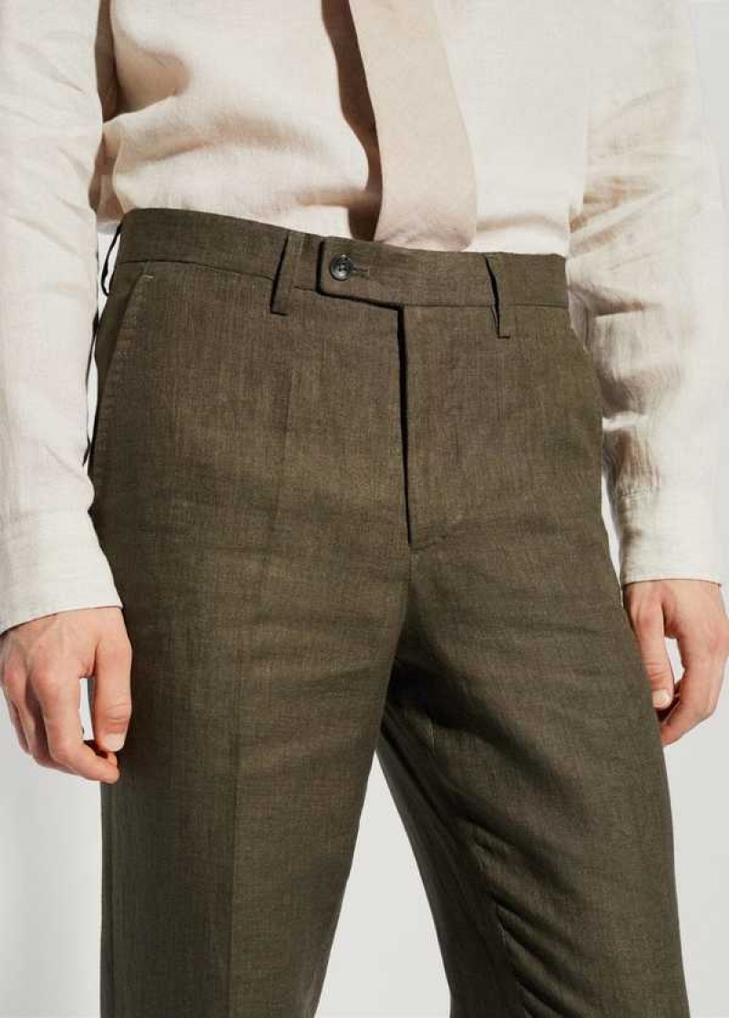 Mango 100% Linen Suit Trousers | MNG-22426