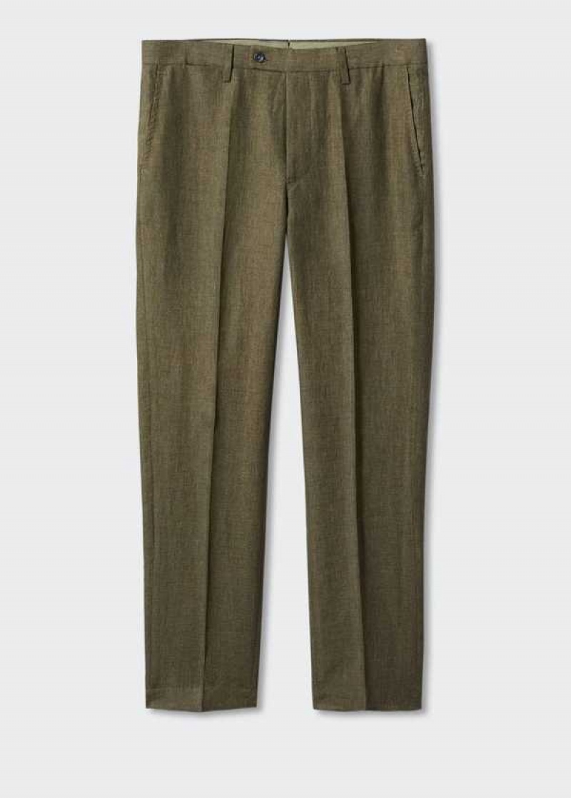 Mango 100% Linen Suit Trousers | MNG-22426