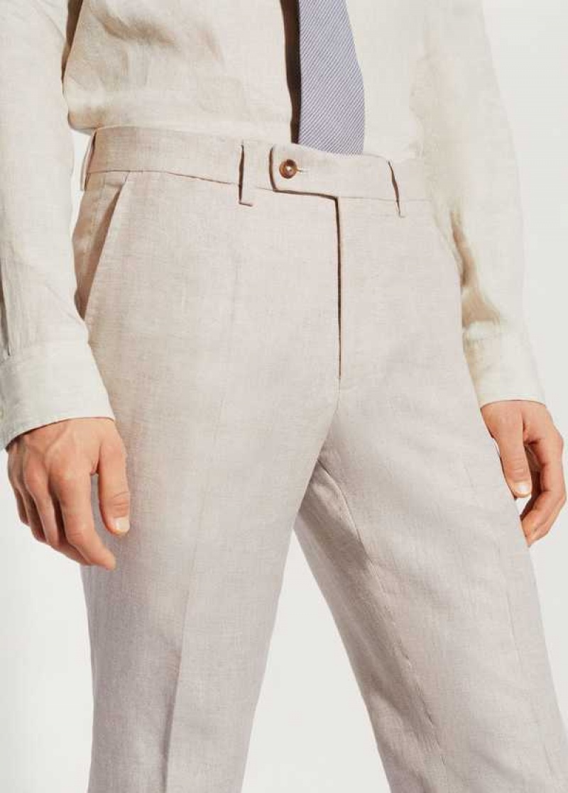 Mango 100% Linen Suit Trousers | MNG-22433