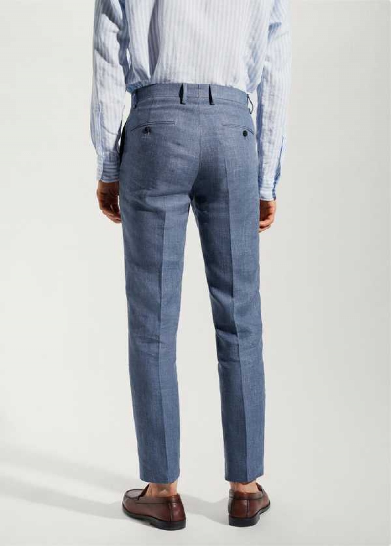 Mango 100% Linen Suit Trousers | MNG-22435