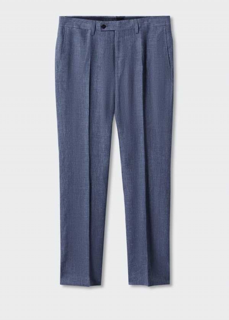 Mango 100% Linen Suit Trousers | MNG-22435