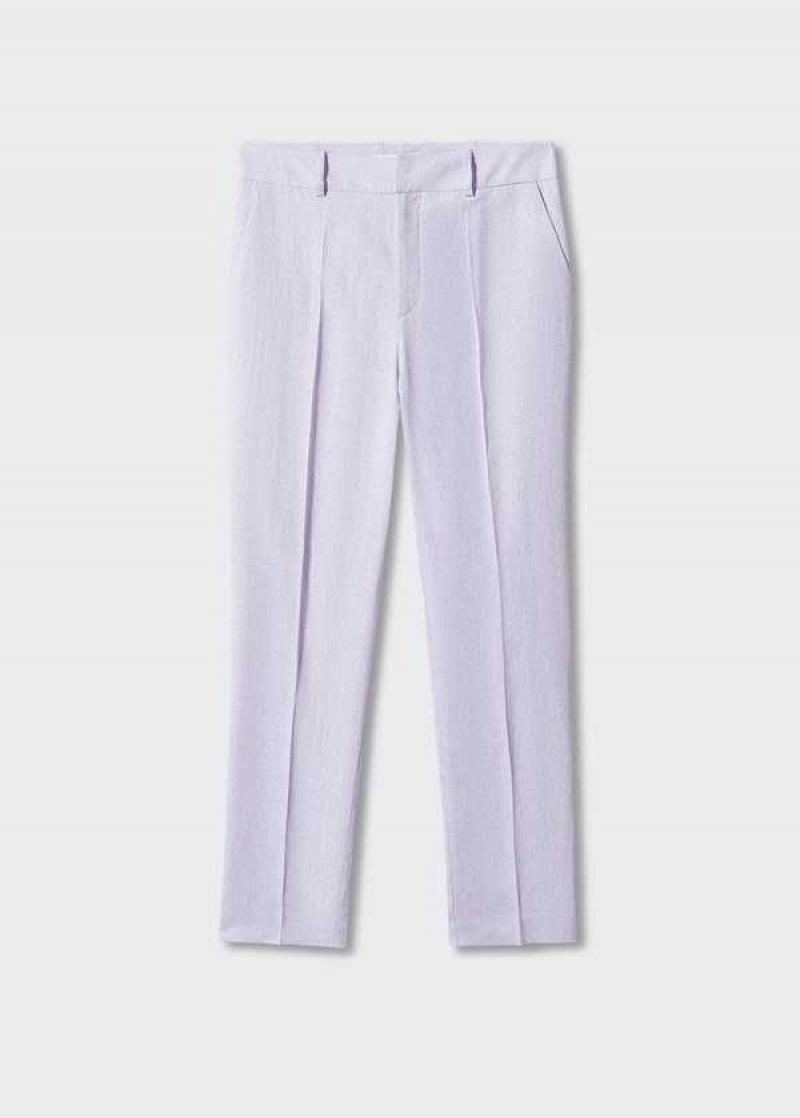 Mango 100% Linen Suit Trousers | MNG-24502